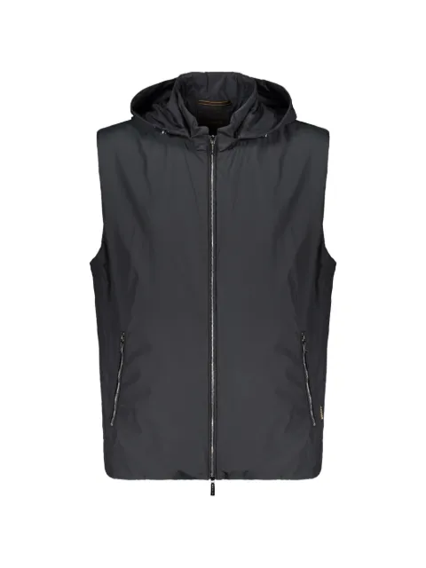 Moorer water-resistant hooded gilet