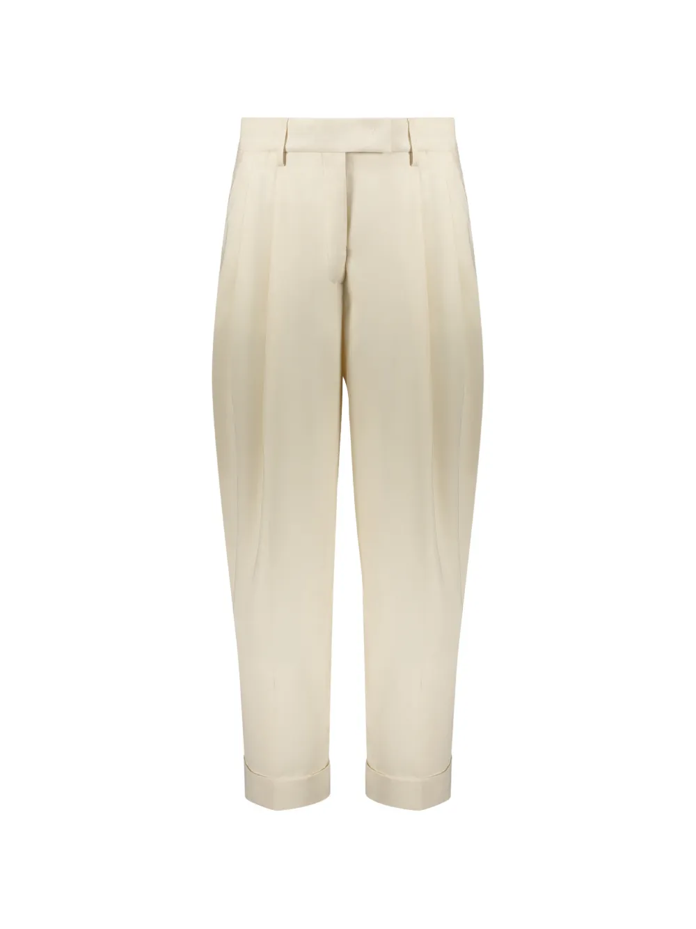 Moorer pleated straight-leg trousers Beige