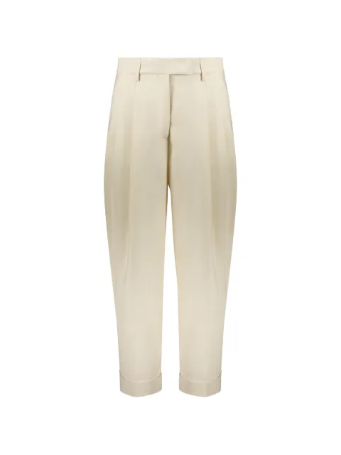 Moorer pleated straight-leg trousers