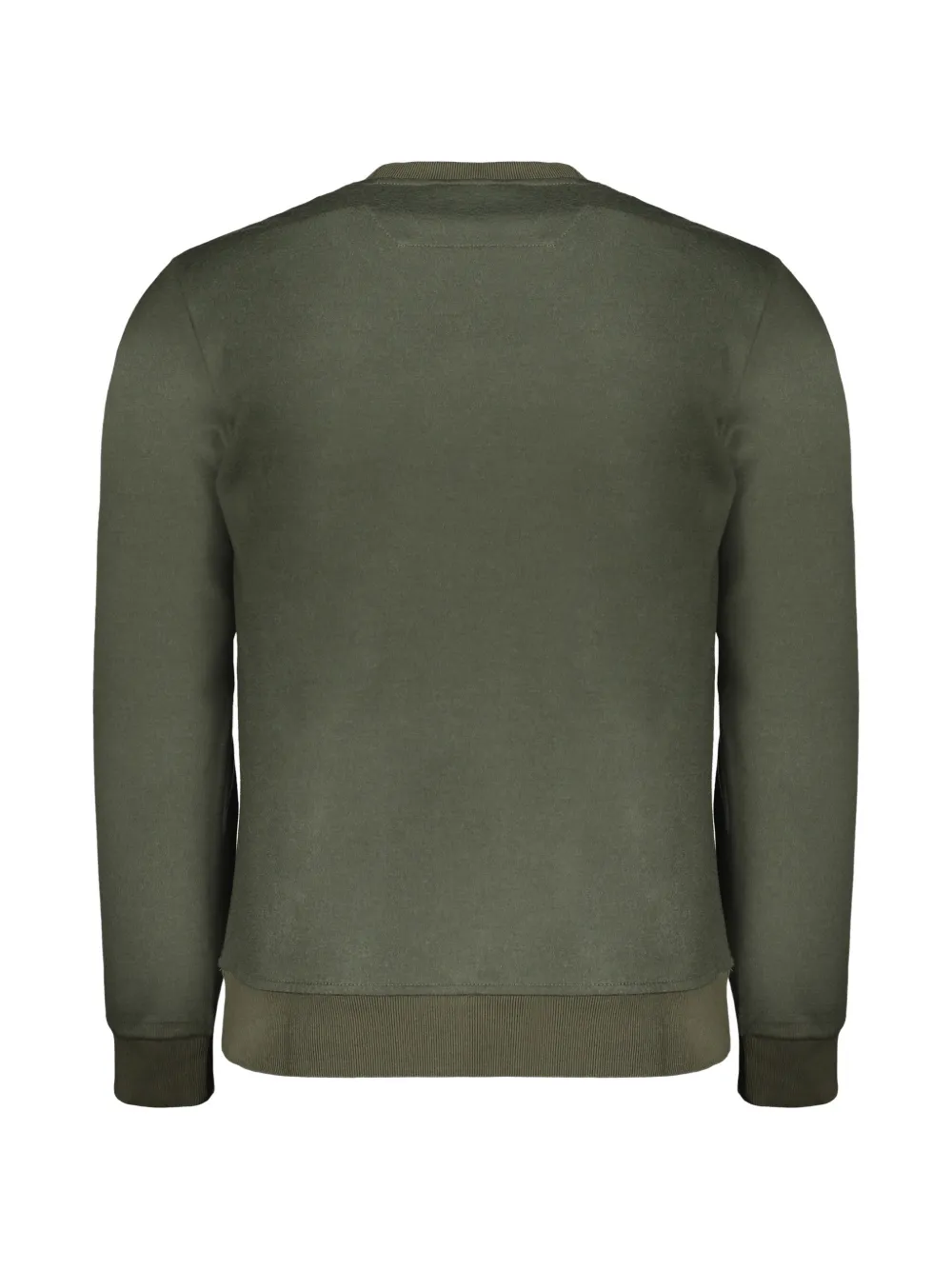 Moorer Sweater met geborduurd logo Groen