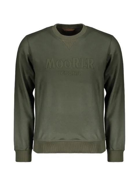 Moorer logo-embroidered crew-neck sweatshirt