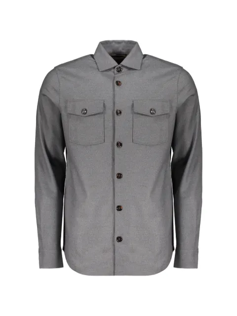Moorer button-up chest-pocket shirt