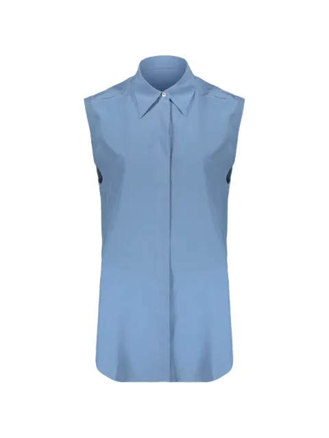 Moorer sleeveless silk shirt