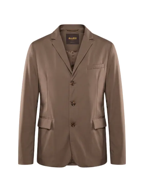 Moorer notch-lapel button-fastening jacket