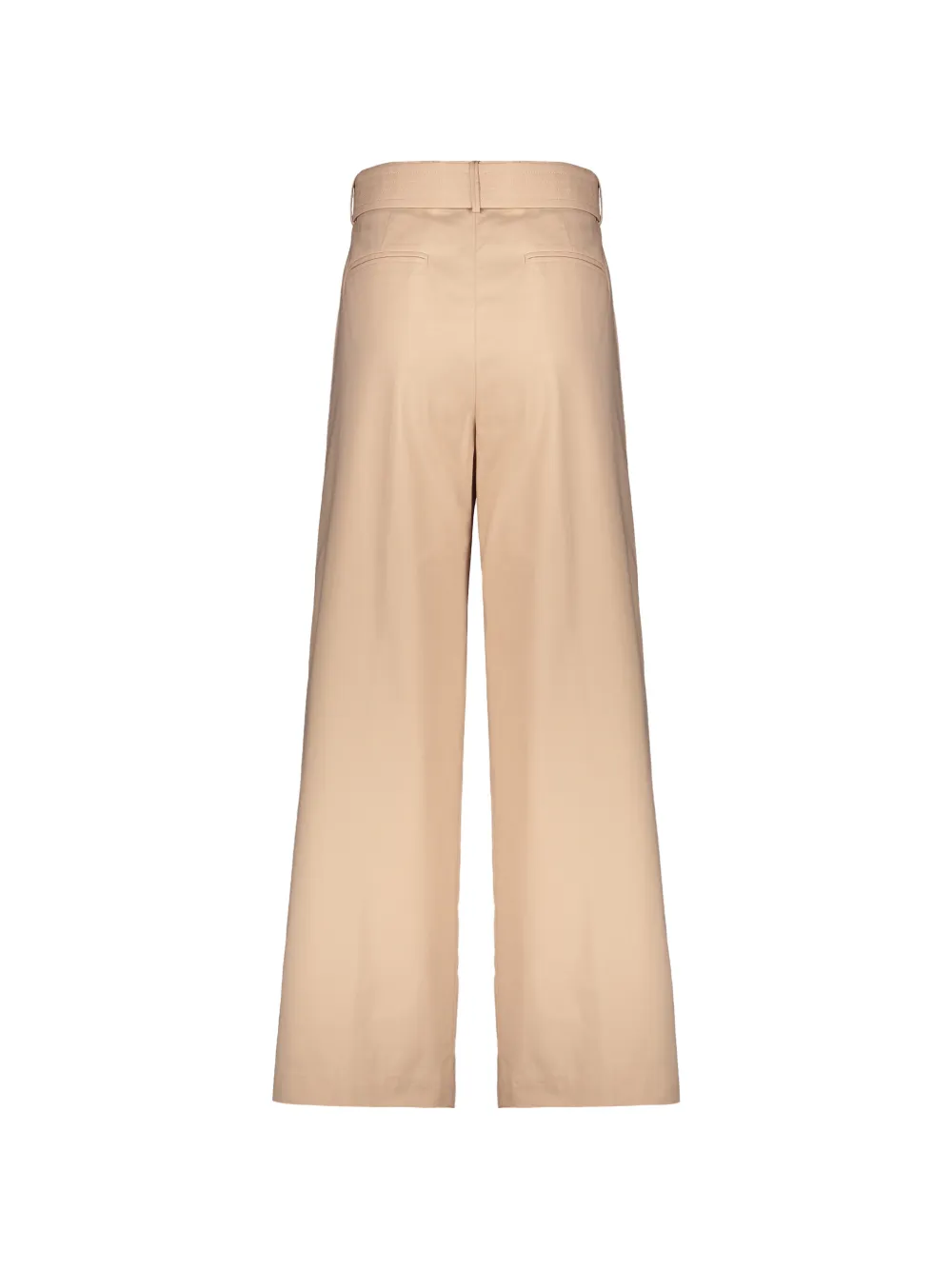 Moorer Belted Wide-leg Trousers in Neutrals, view 2