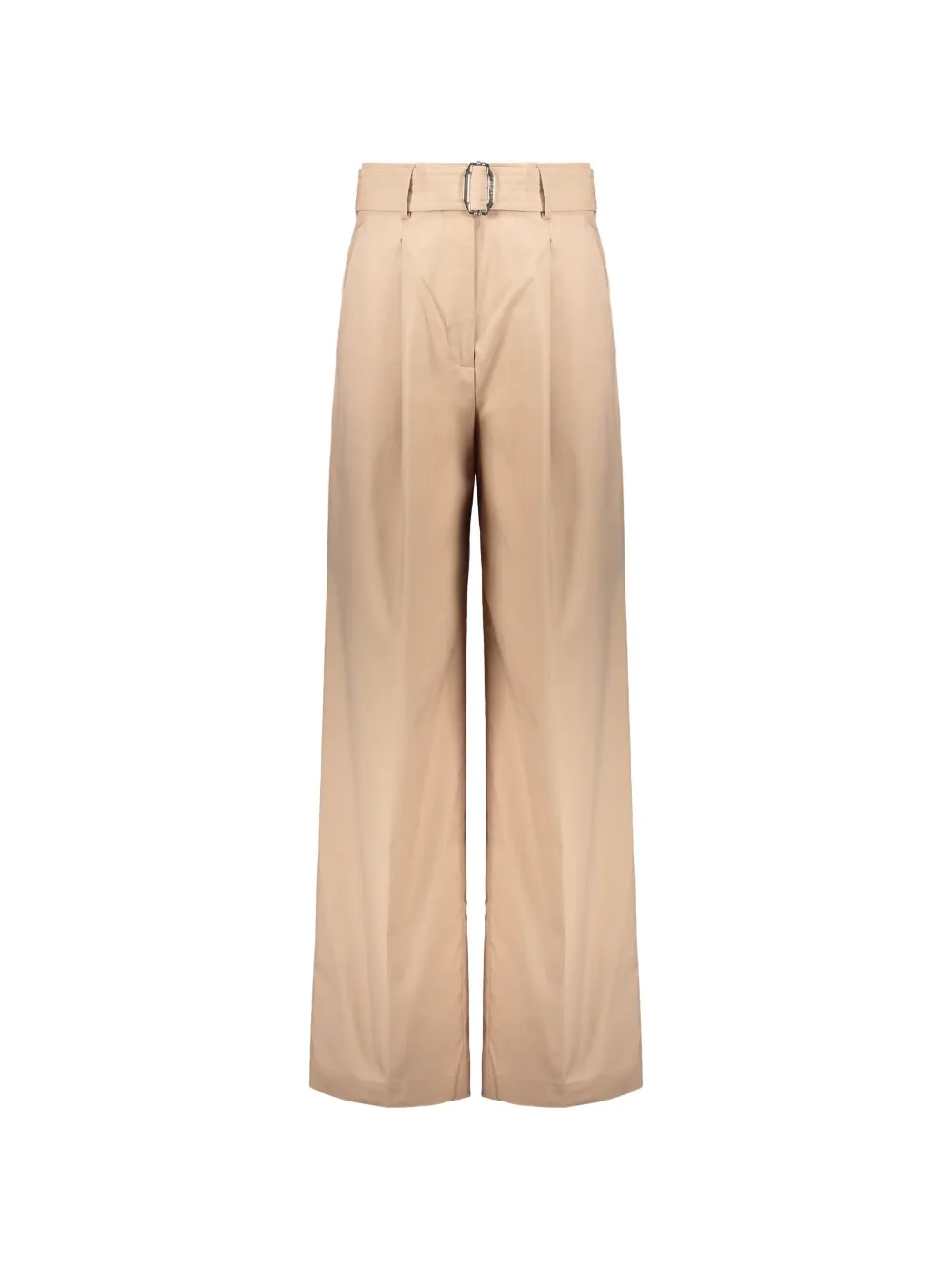 Moorer belted wide-leg trousers - Toni neutri