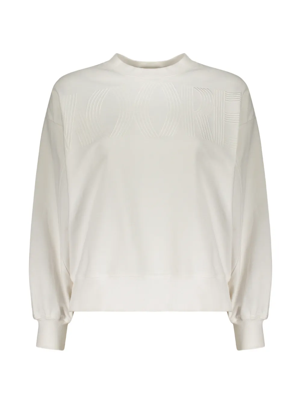 Moorer Oceania logo-embroidered round-neck sweater - Weiß