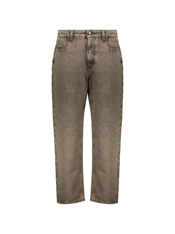 Moorer Straight-leg Jeans in Neutrals