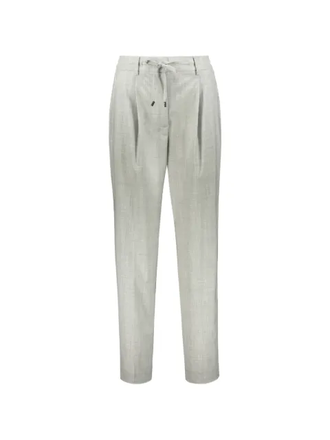 Moorer elasticated-waist drawstring trousers