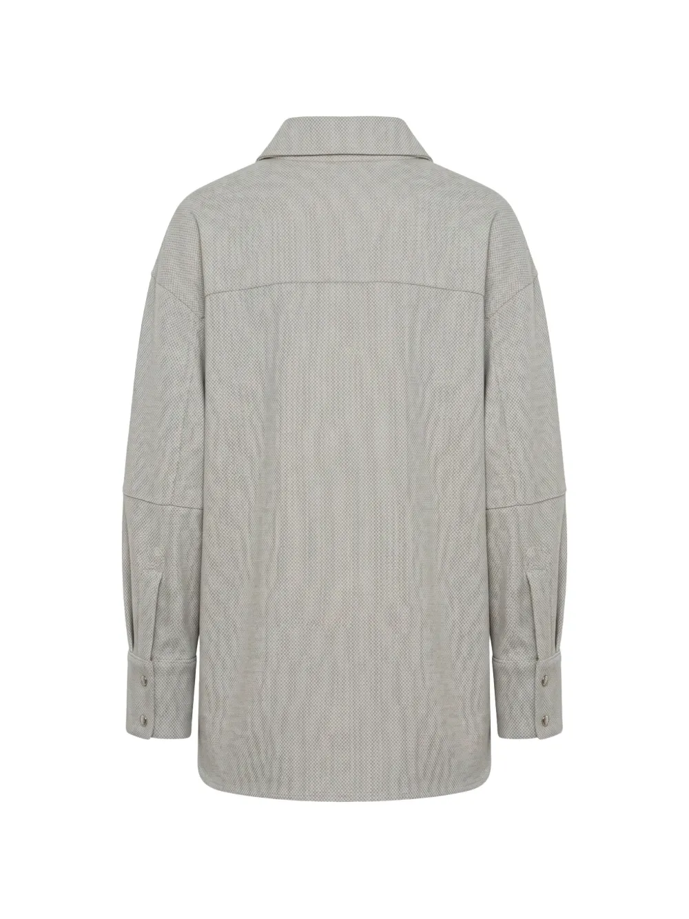 Moorer Tess blouse met zak en knoopsluiting Beige