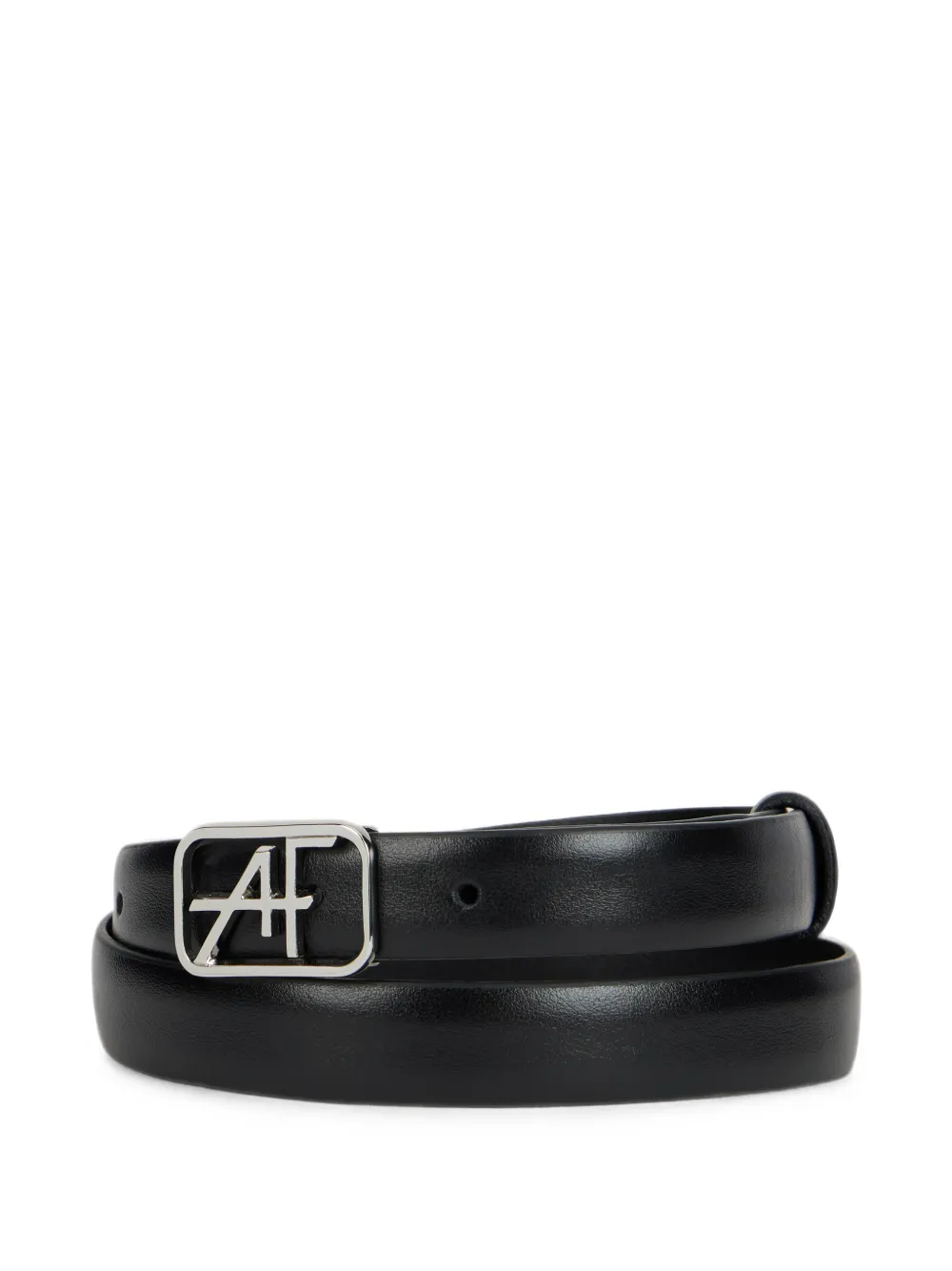 Alberta Ferretti logo-buckle leather belt - Nero