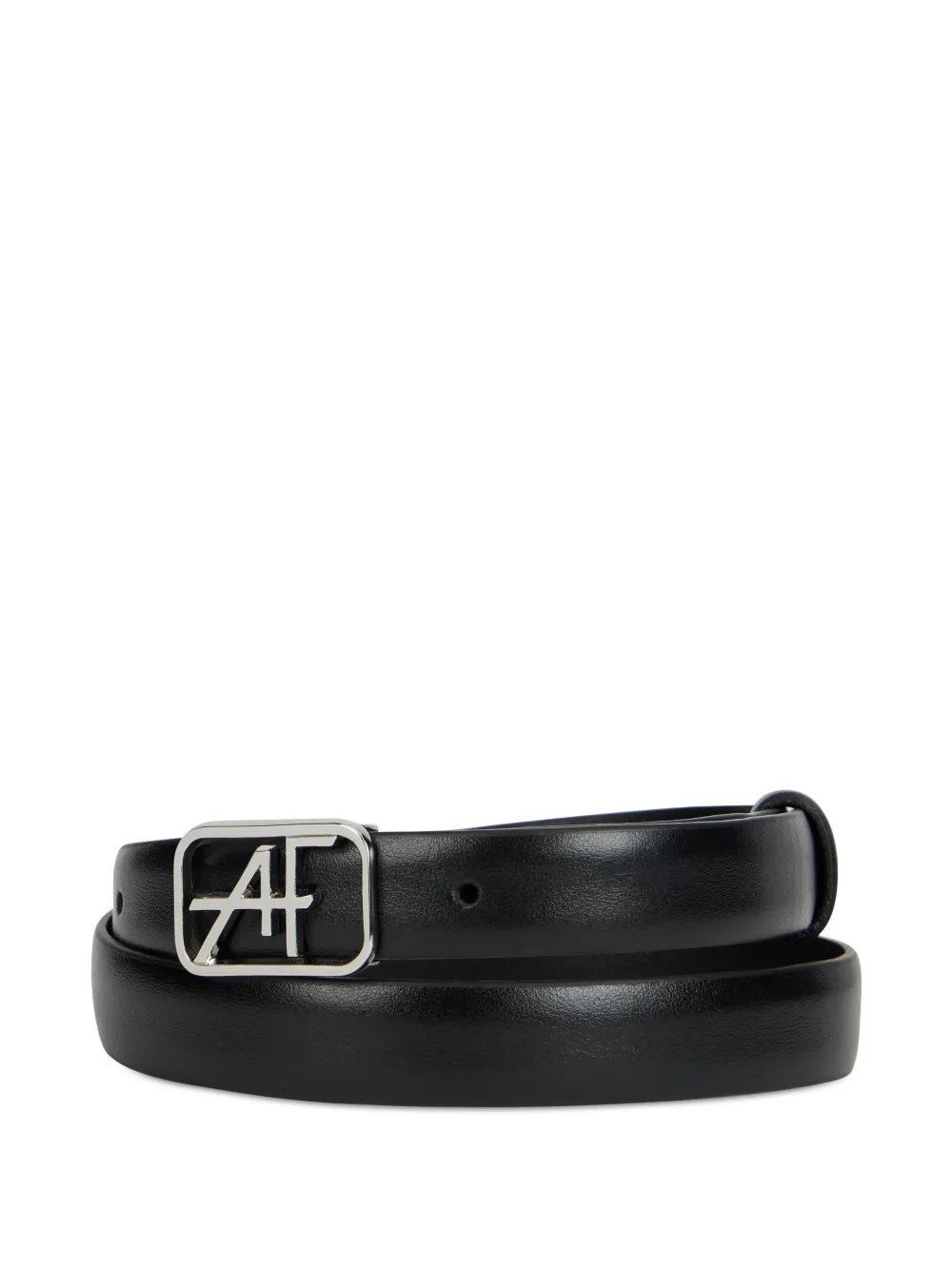 Alberta Ferretti logo-buckle leather belt - Nero