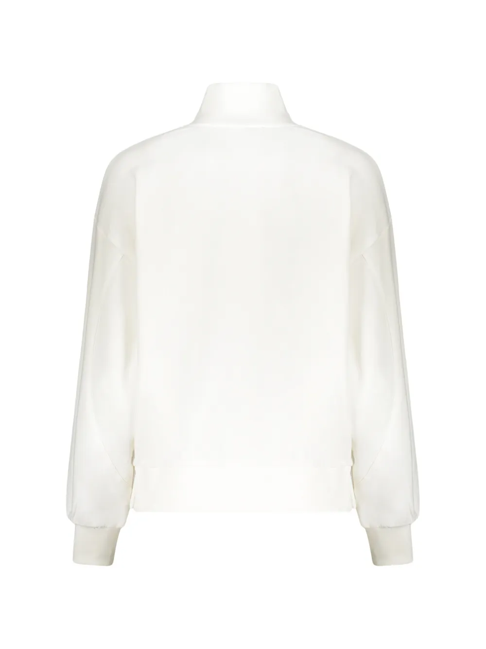 Moorer Rosetta vest met geborduurd logo Wit