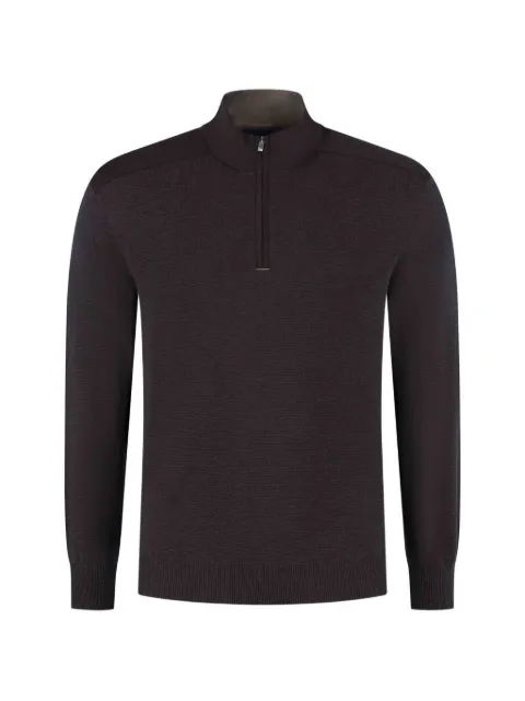 Paul & Shark half-zip waffle-knit sweater