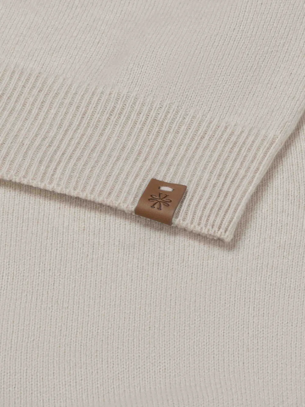 Jacob Cohën Logo-patch Ribbed-trim Sweater in Neutrals, view 2