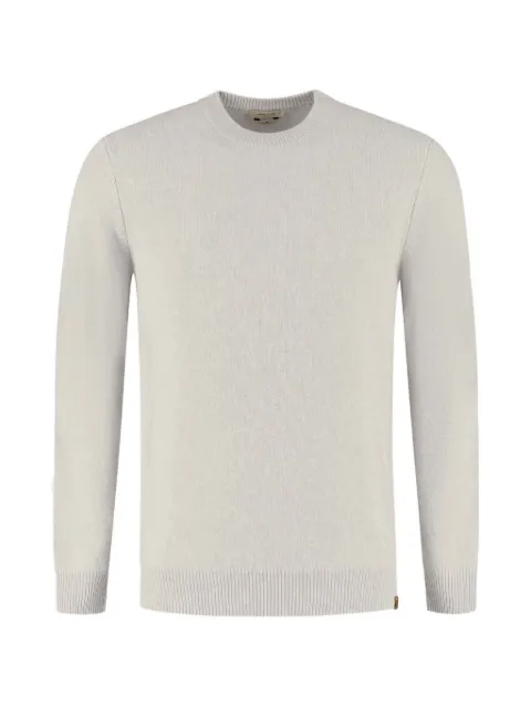 Jacob Cohën logo-patch ribbed-trim sweater