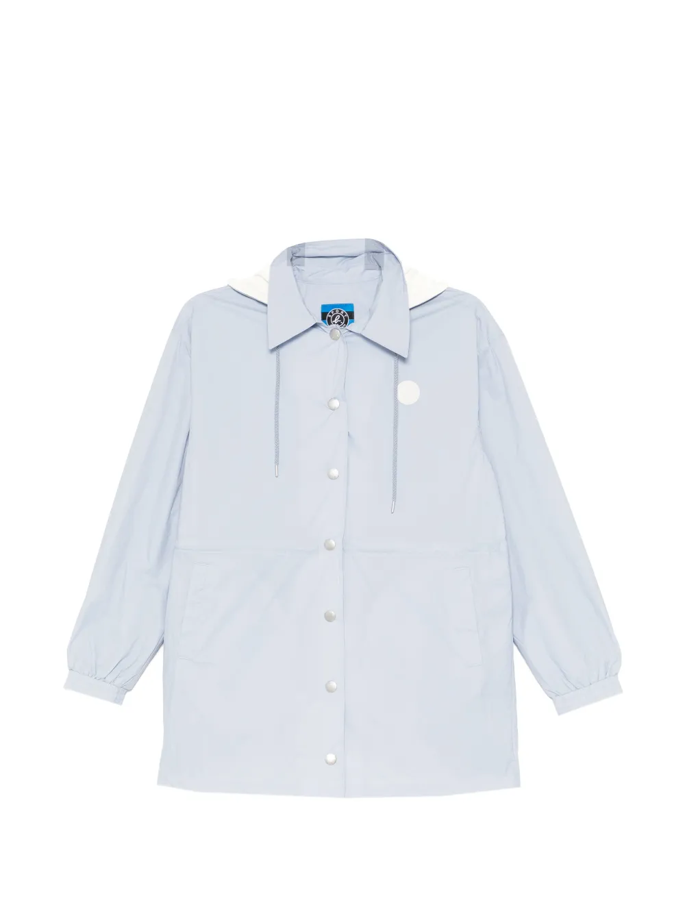 SPORT b. by agnès b. hooded press-stud jacket - Blau