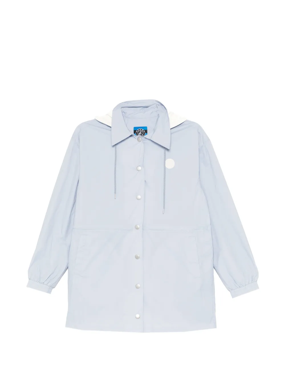 SPORT b. by agnès b. hooded press-stud jacket - Blau
