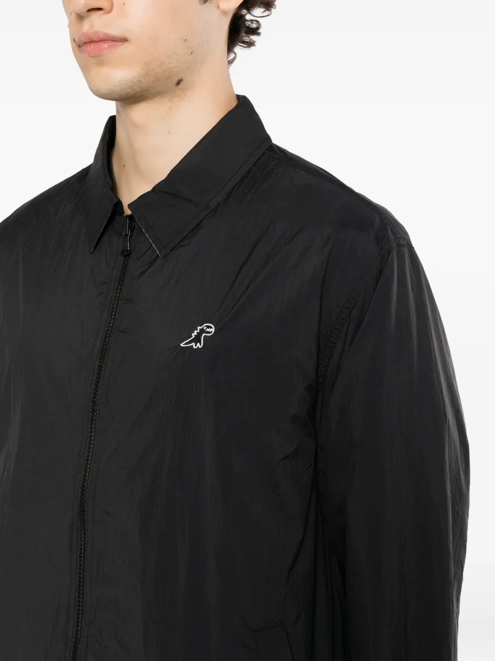 SPORT b. by agnès b. logo-embroidered jacket Blauw