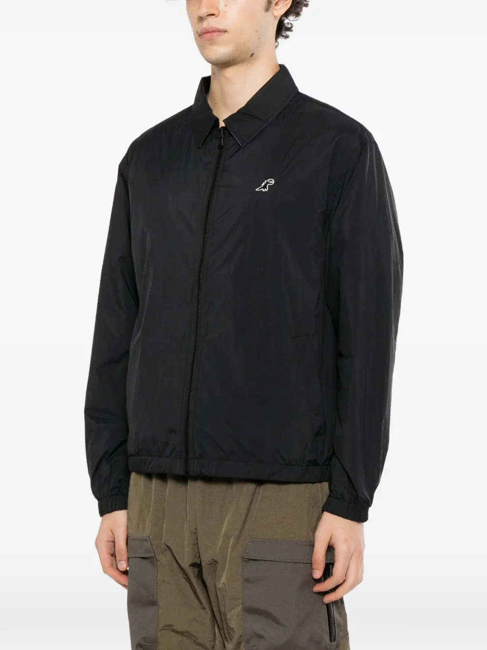 SPORT b. by agnès b. logo-embroidered jacket Blauw