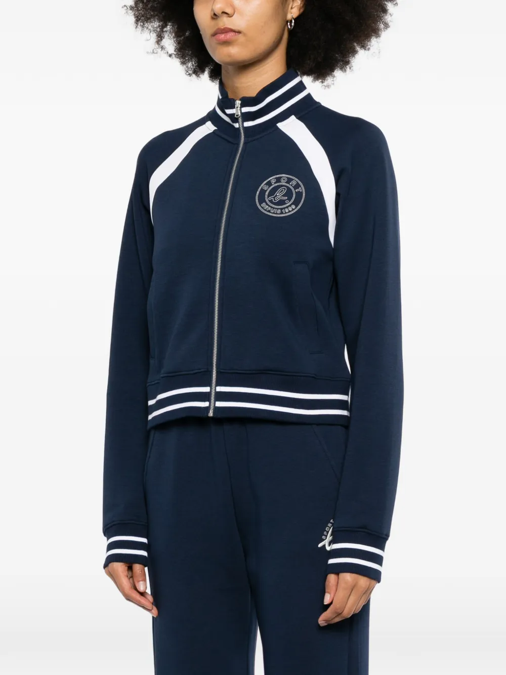 SPORT b. by agnès b. Jack met geborduurd logo Blauw