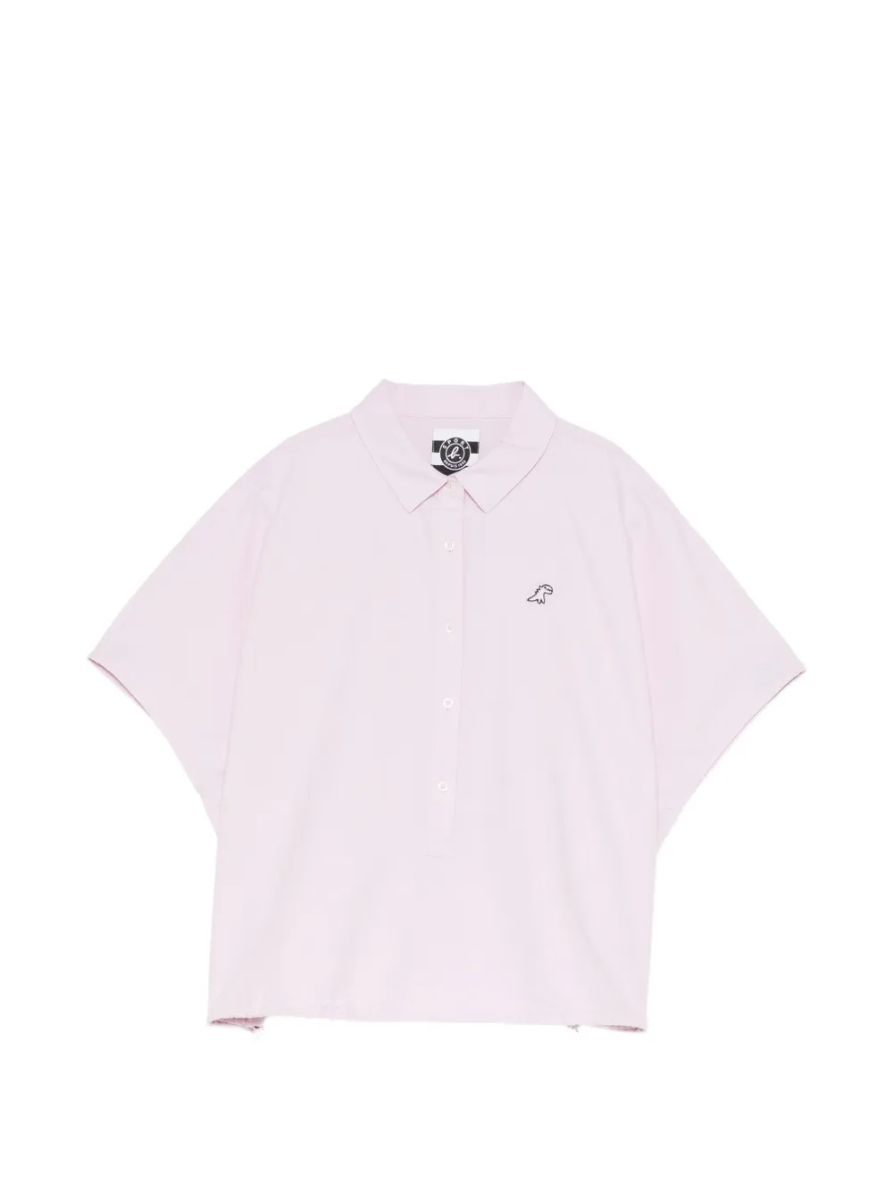 SPORT b. by agnès b. embroidered-logo short-sleeve shirt - Rosa
