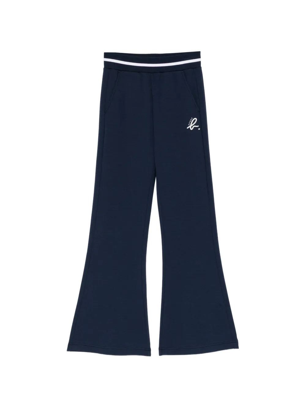 SPORT b. by agnès b. logo-embroidered trousers