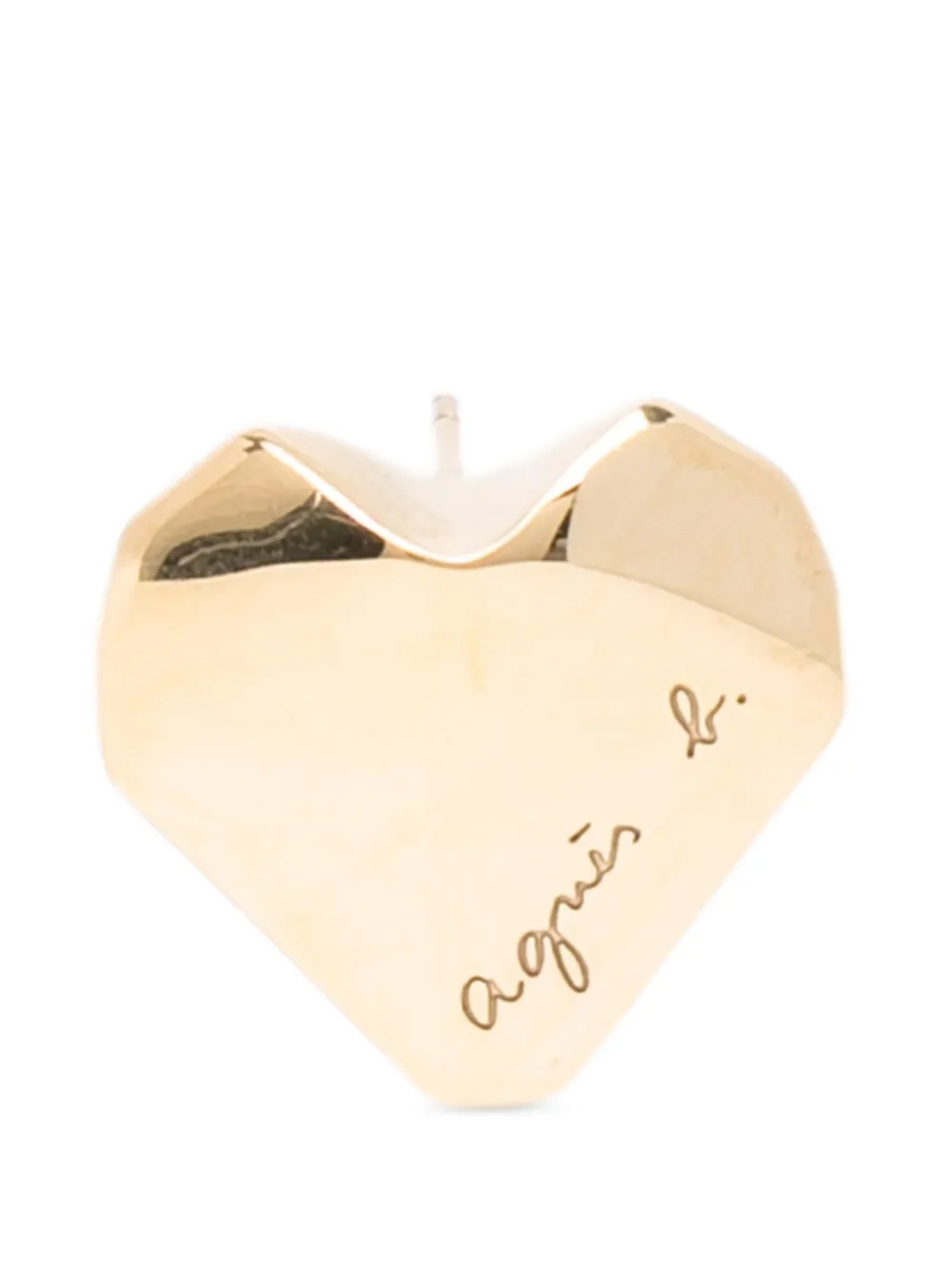 agnès b. Inflating Love stud necklace - Gold