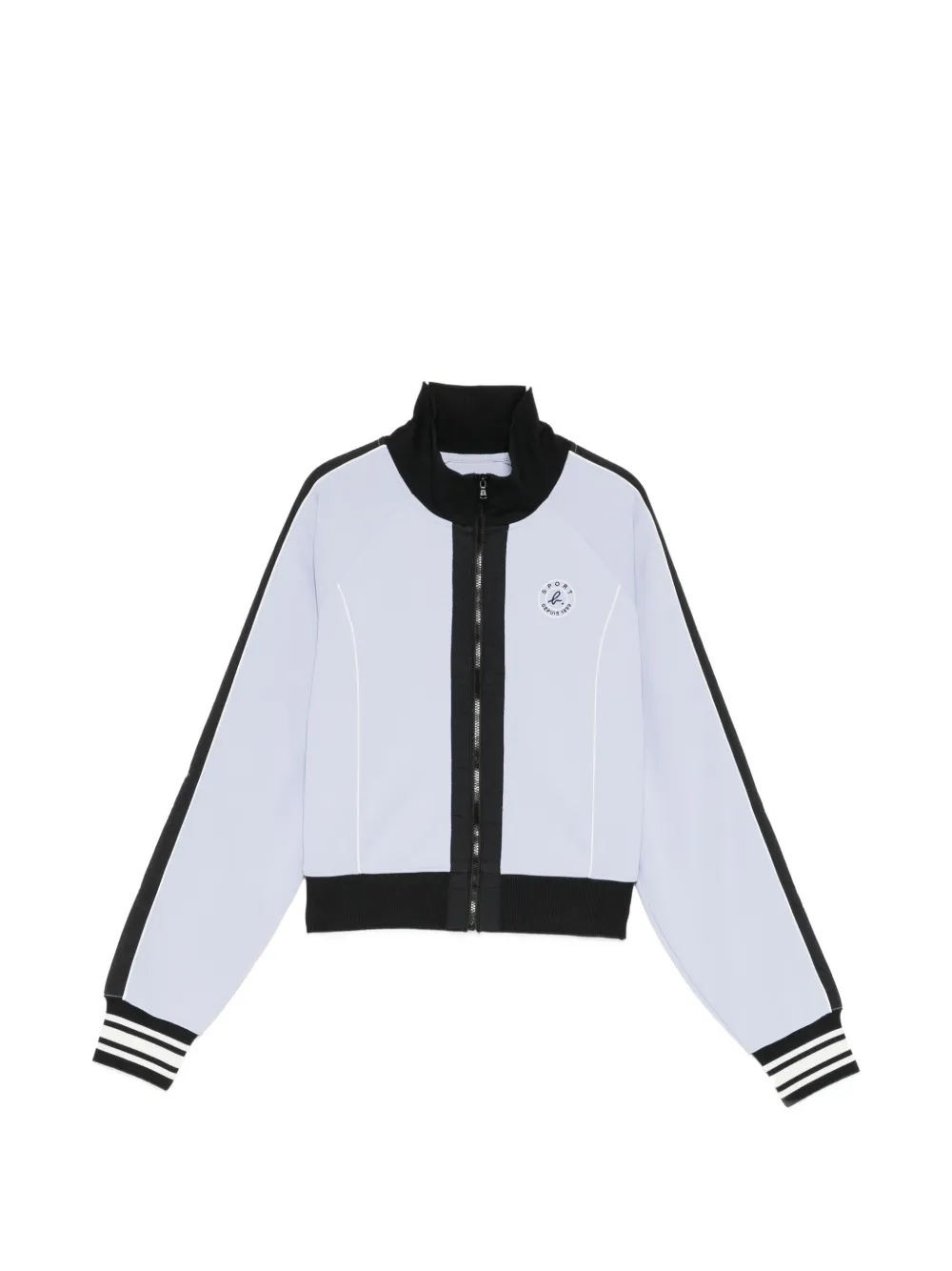 SPORT b. by agnès b. logo-embroidered jacket - Blu