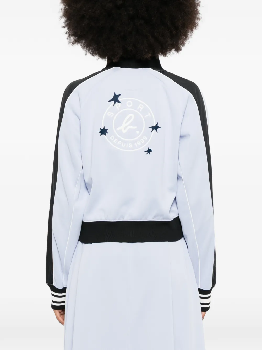SPORT b. by agnès b. Jack met geborduurd logo Blauw