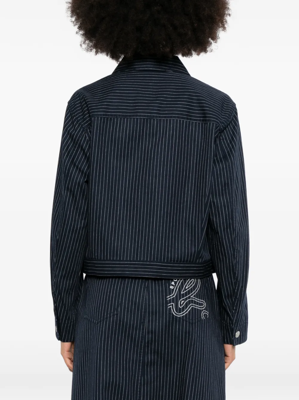 SPORT b. by agnès b. Jack met logopatch Blauw
