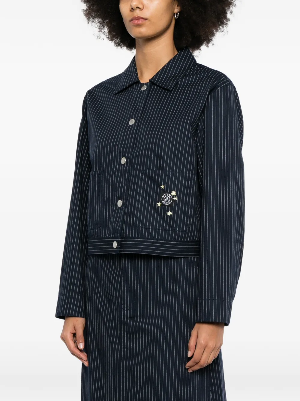 SPORT b. by agnès b. Jack met logopatch Blauw