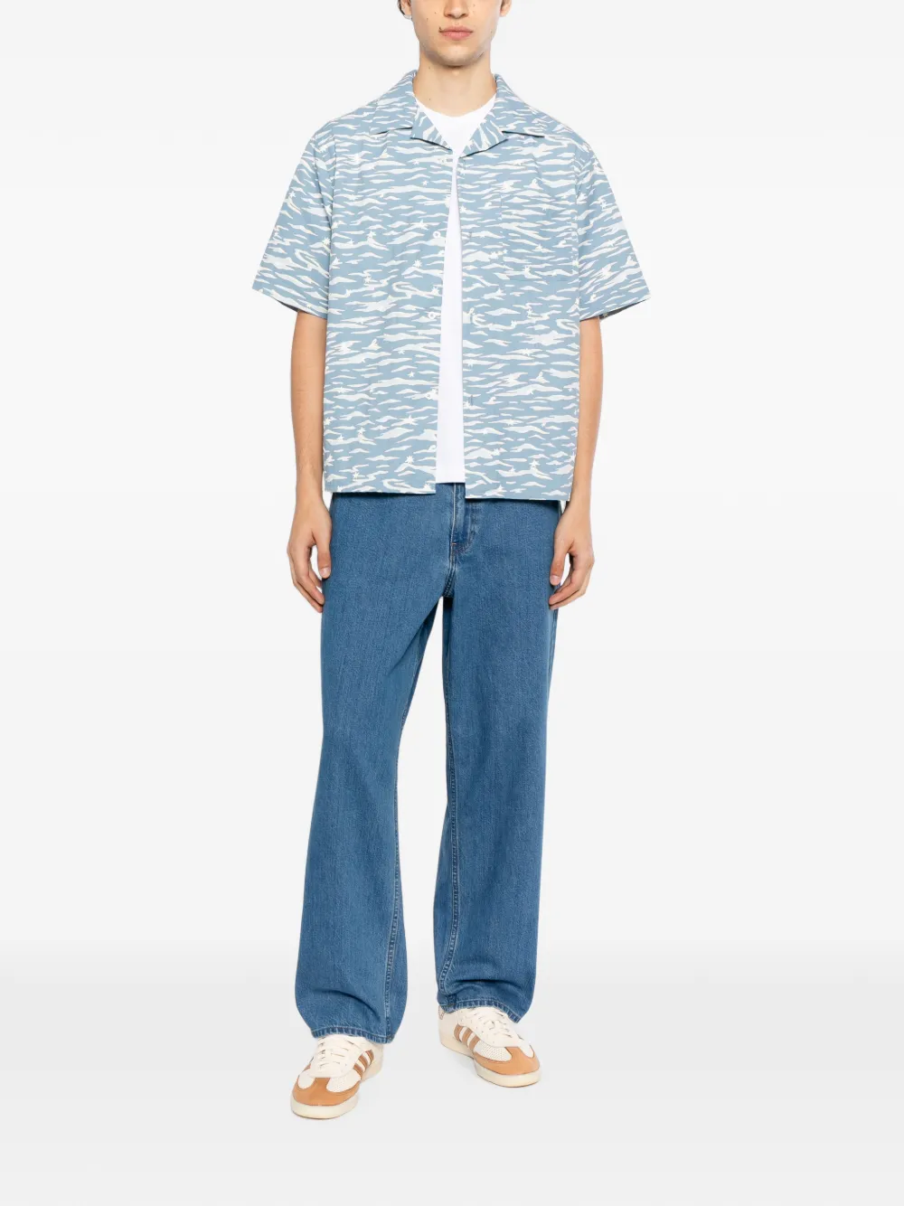 SPORT b. by agnès b. Jeans met geborduurd logo Blauw