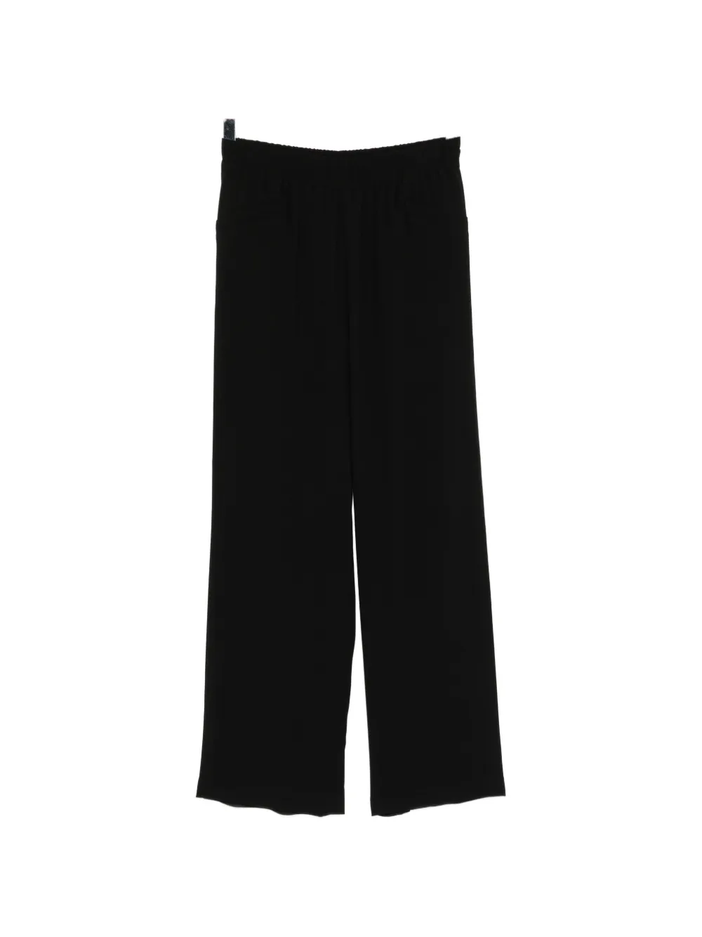 Agnès B. Wide-leg Elasticated Trousers In Black