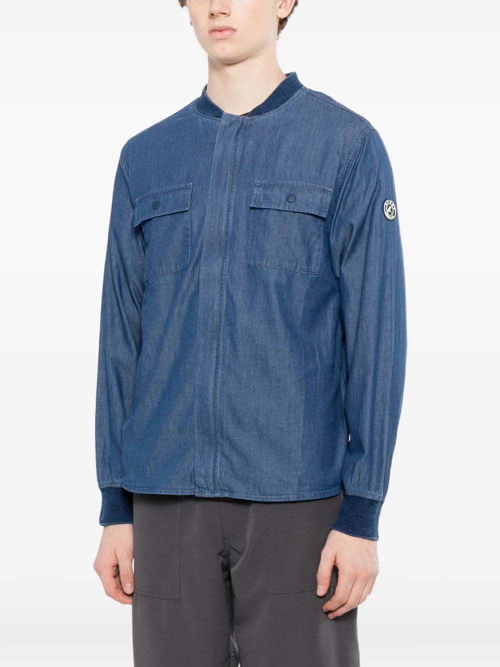 SPORT b. by agnès b. Homme shirtjack met zak Blauw
