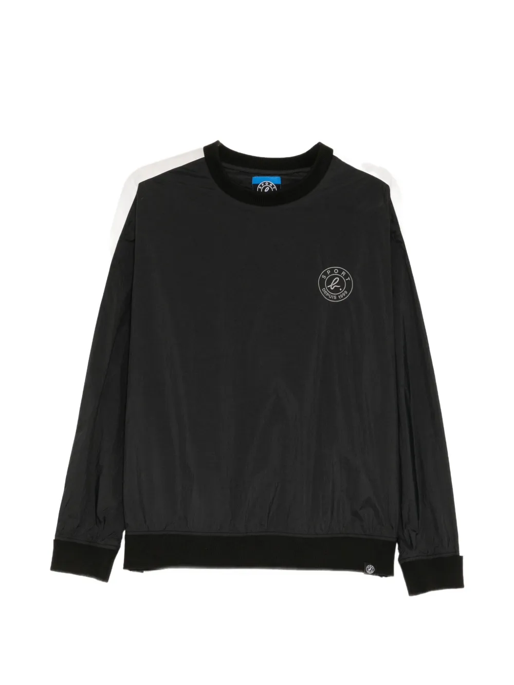 SPORT b. by agnès b. logo-embroidery pullover Zwart