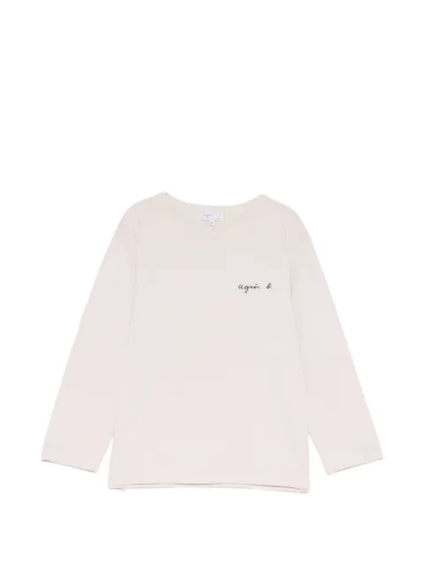 agnès b. camiseta con logo estampado