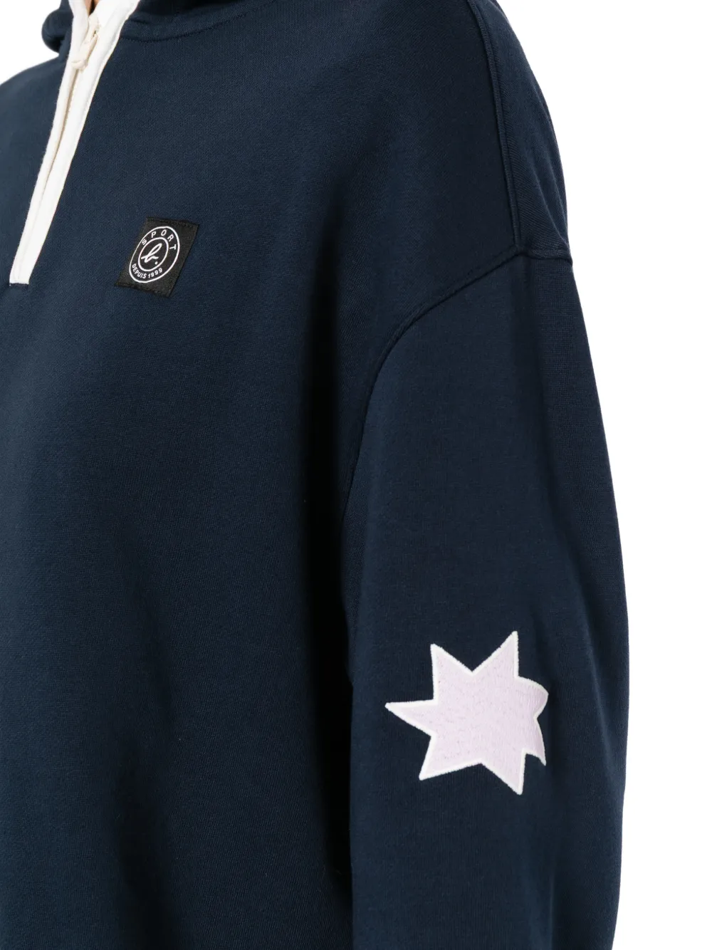 SPORT b. by agnès b. Hoodie met ster Blauw