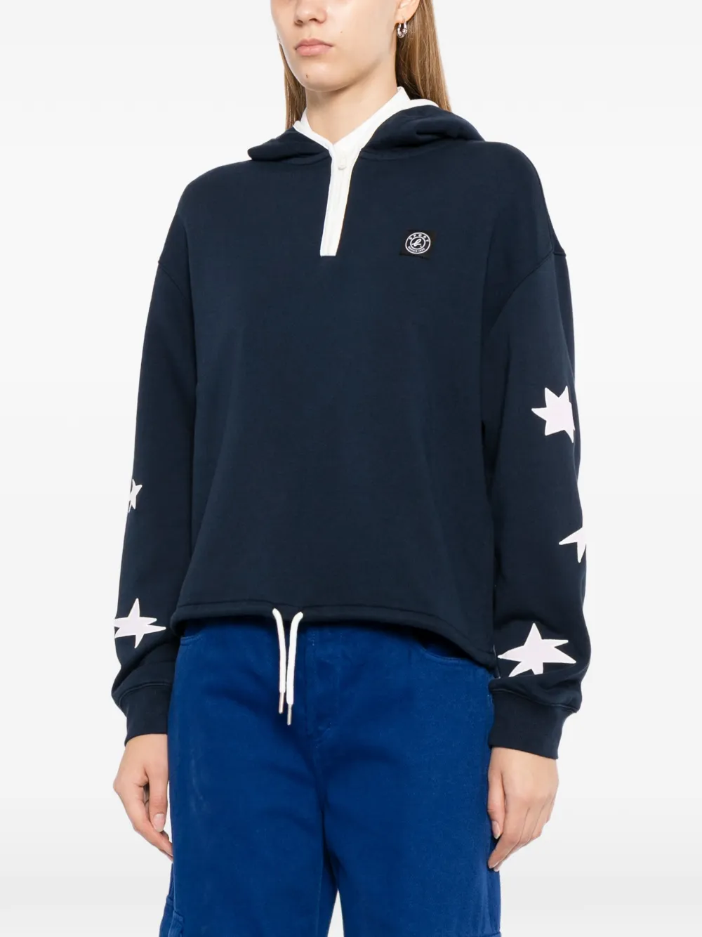 SPORT b. by agnès b. Hoodie met ster Blauw