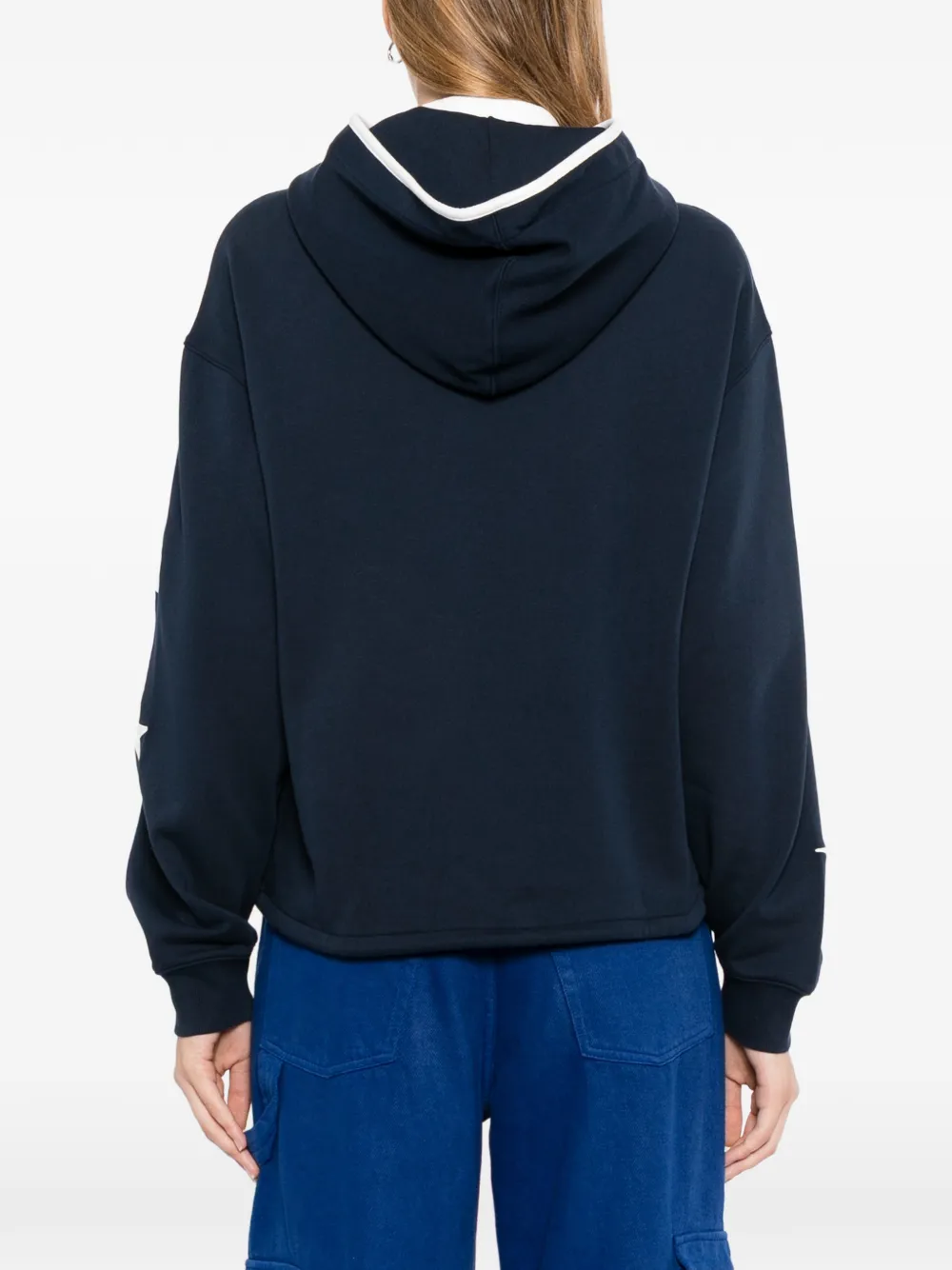 SPORT b. by agnès b. Hoodie met ster Blauw