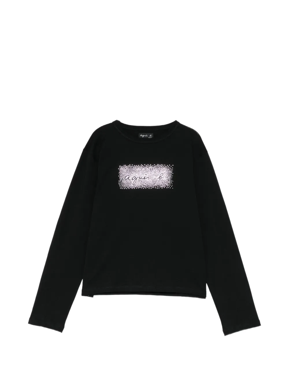 agnès b. logo-print long-sleeve T-shirt