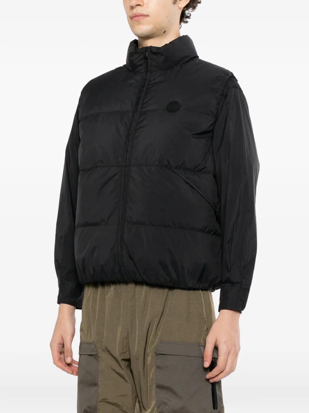 SPORT b. by agnès b. quilted padded gilet Zwart