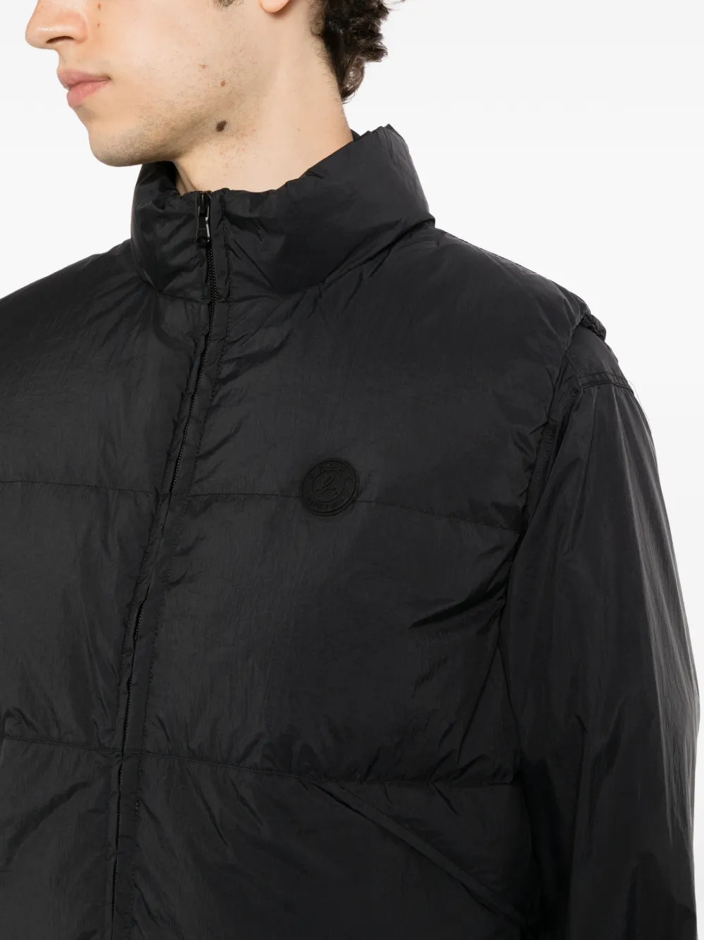 SPORT b. by agnès b. quilted padded gilet Zwart
