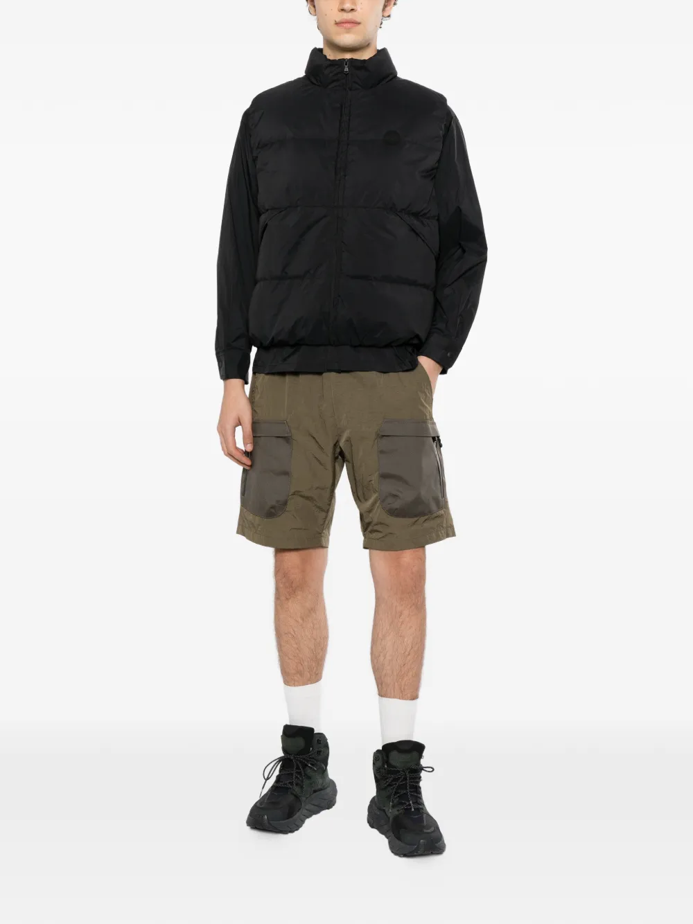 SPORT b. by agnès b. quilted padded gilet Zwart