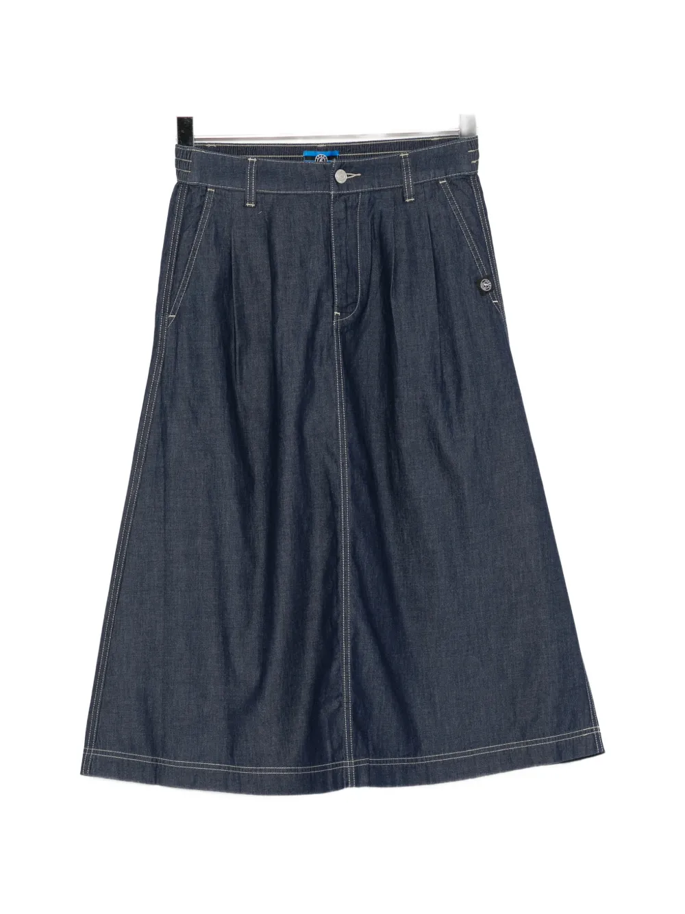 SPORT b. by agnès b. Chambray midi skirt - Blu