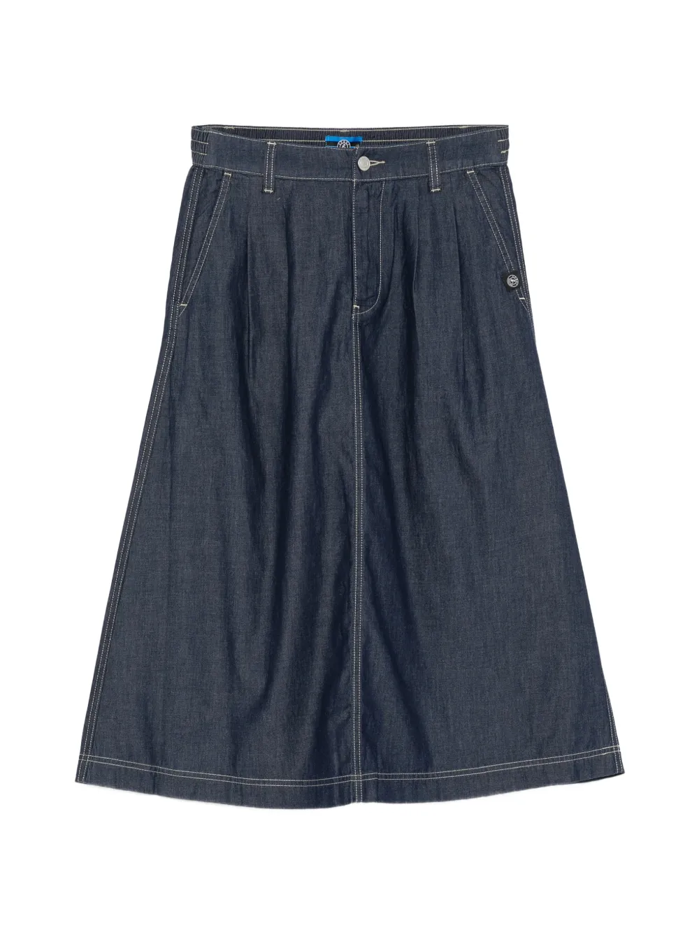 SPORT b. by agnès b. Chambray midi skirt - Blu