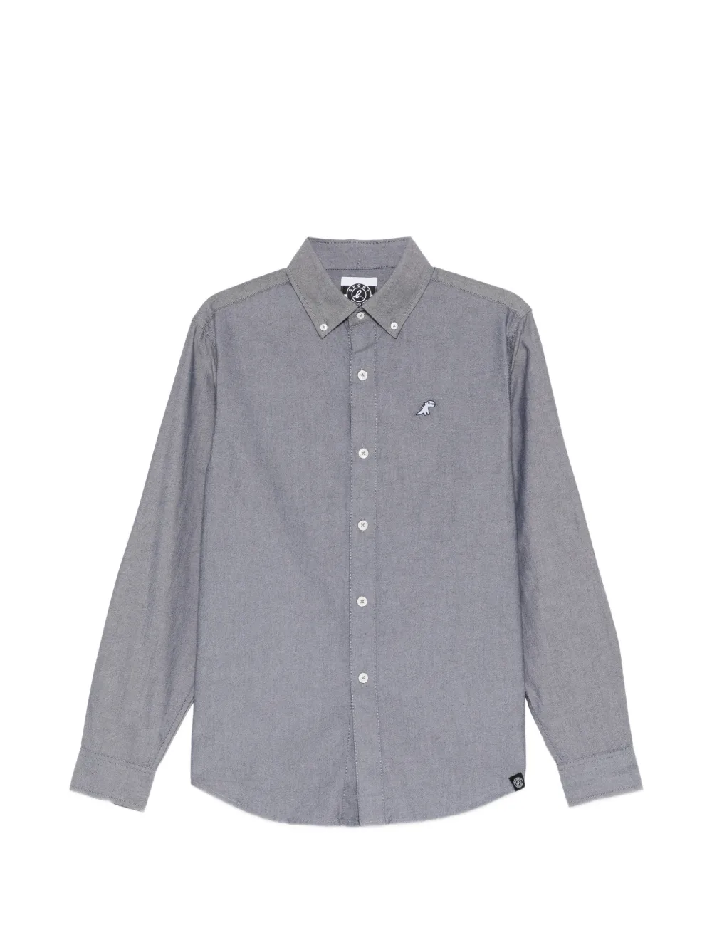 SPORT b. by agnès b. Dino embroidered oxford shirt - Grau