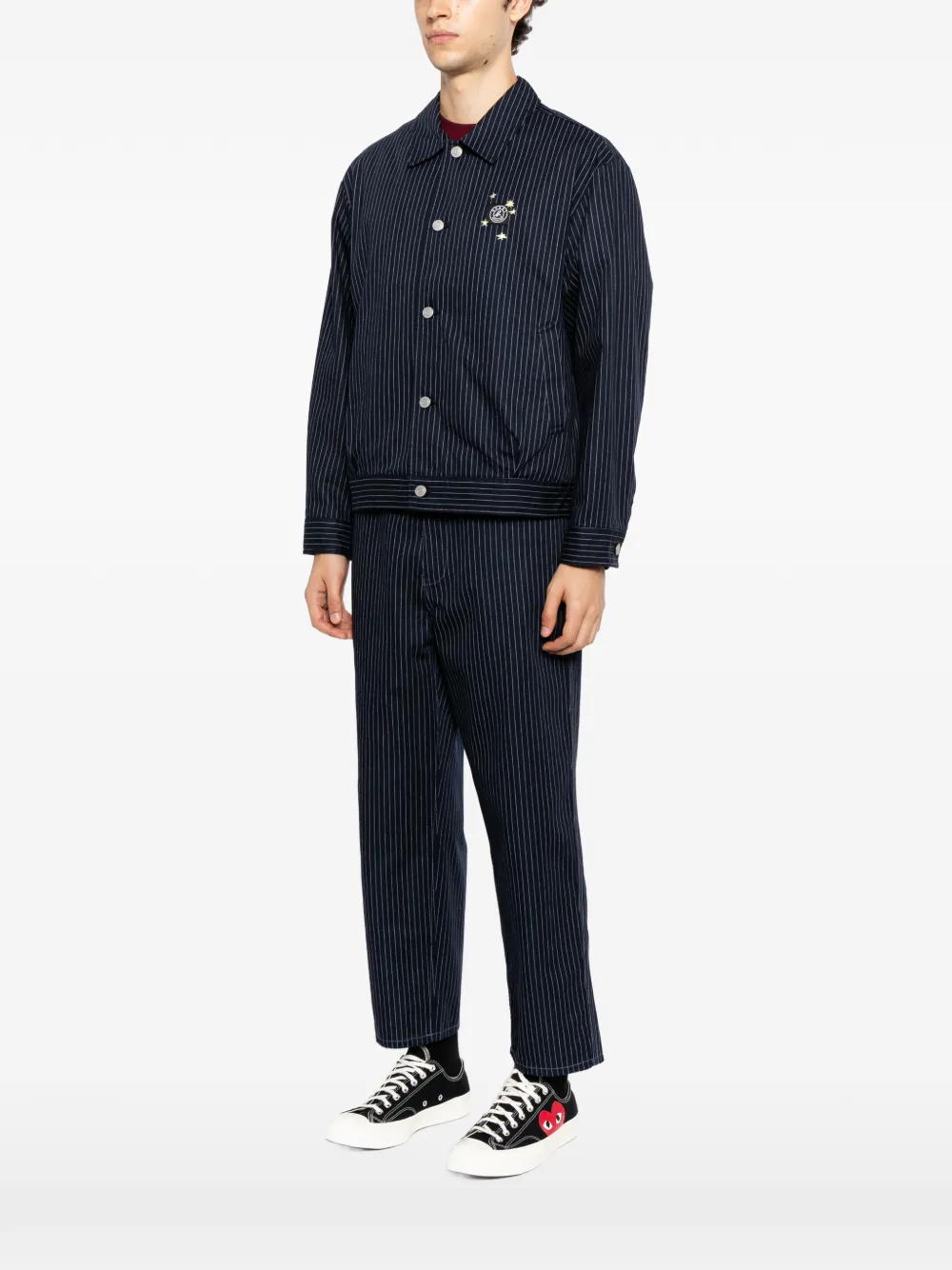 SPORT b. by agnès b. Jack met logopatch Blauw