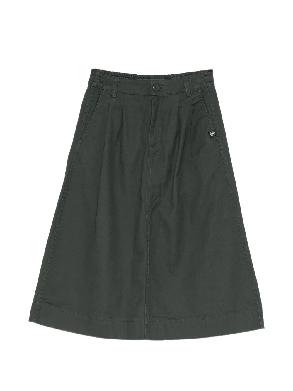 SPORT b. by agnès b. cotton twill midi skirt
