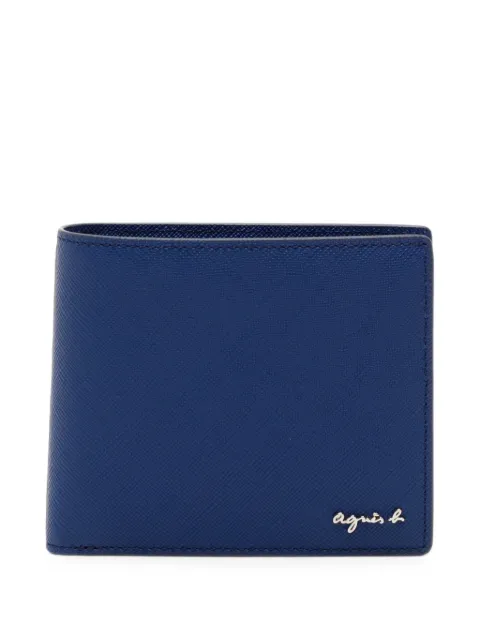 agnès b.  logo-plaque leather wallet